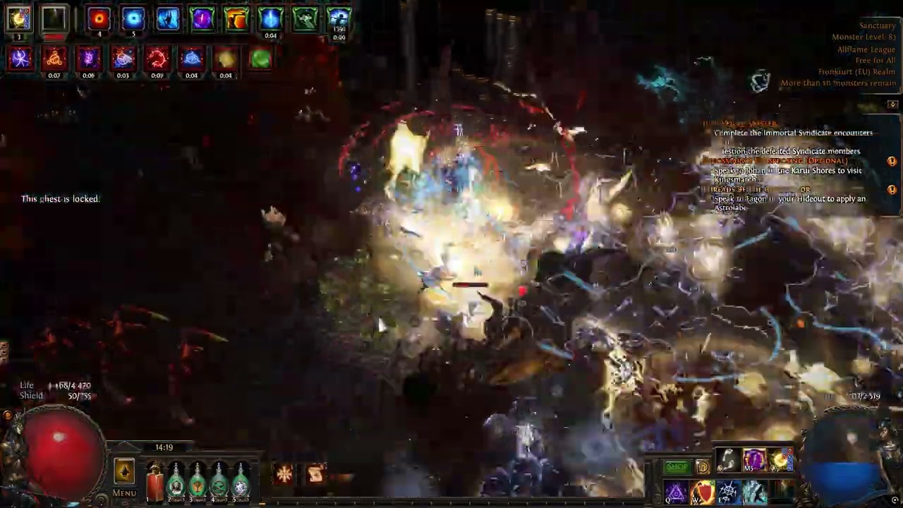 PoE 3.29 -  Storm burst of Repulsion Totem - Nightmare 