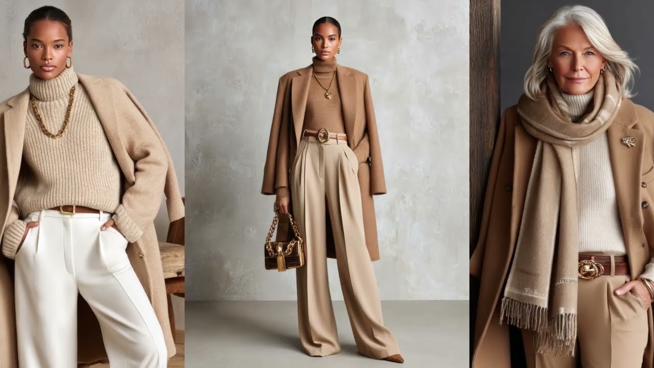 Коллекция Ralph Lauren зима 2025/26 | Роскошный минимализм верблюжьего оттенка для женщин старше ...