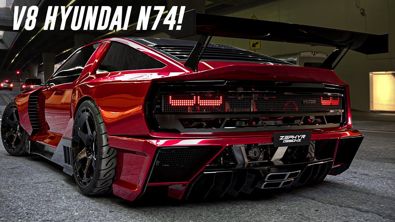 Hyundai VISION N74 V8 Twin Turbo Widebody!