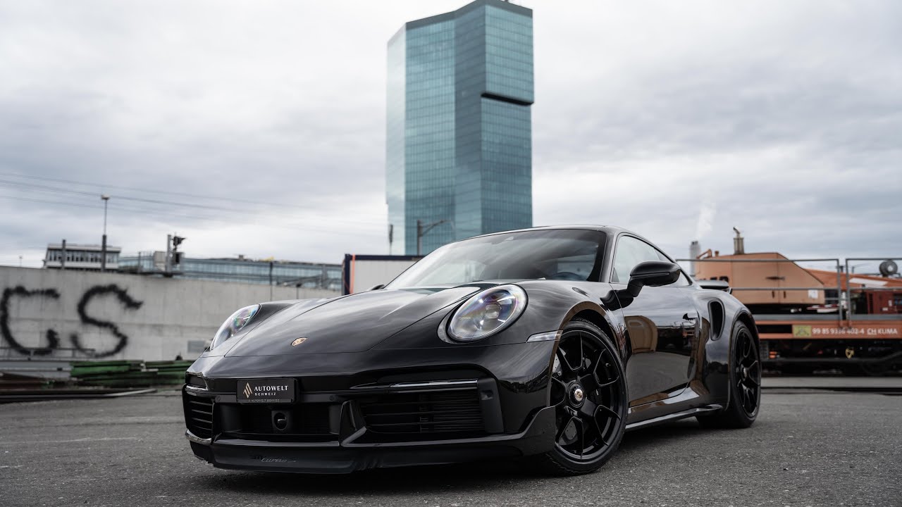 All Black Porsche 992 Turbo S Sport Design Package || Walkaround || Autowelt Schweiz AG