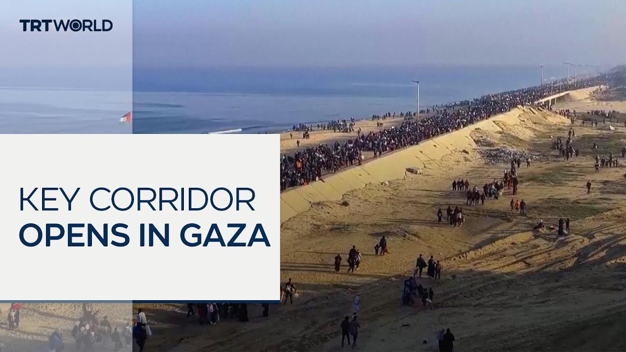 Palestinians return to north Gaza after Israel opens key corridor