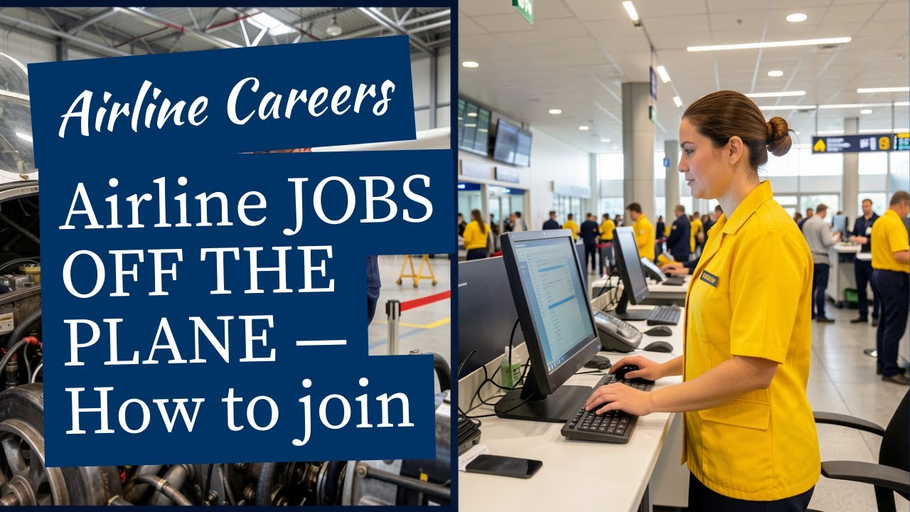 BEYOND THE COCKPIT - HIGH FLYING CAREERS IN AIRLINES @PROVGC #NonFlyingCareers