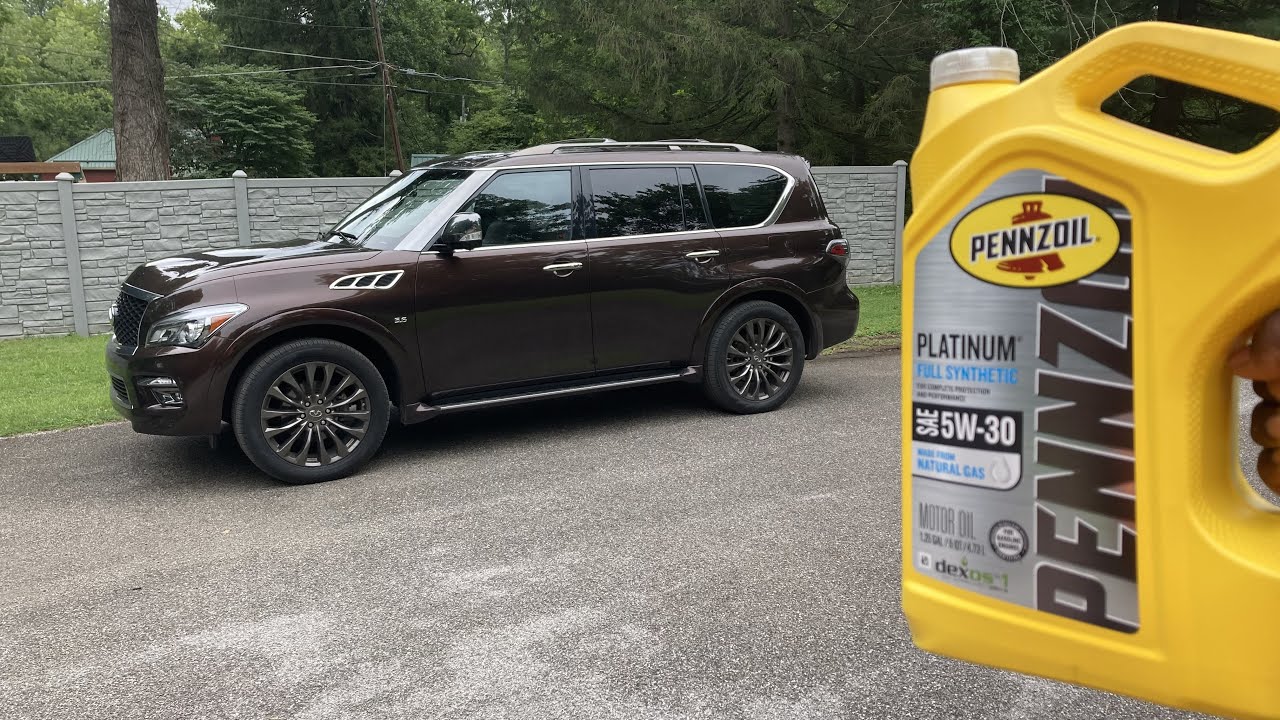 Infiniti QX80 Oil Change in Real Time. Nissan Armada Patrol Y62