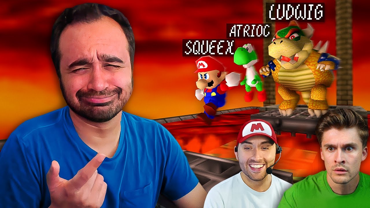 Squeex did a Mario 64 Manhunt challenge with Ludwig and Atrioc... it was hilarious