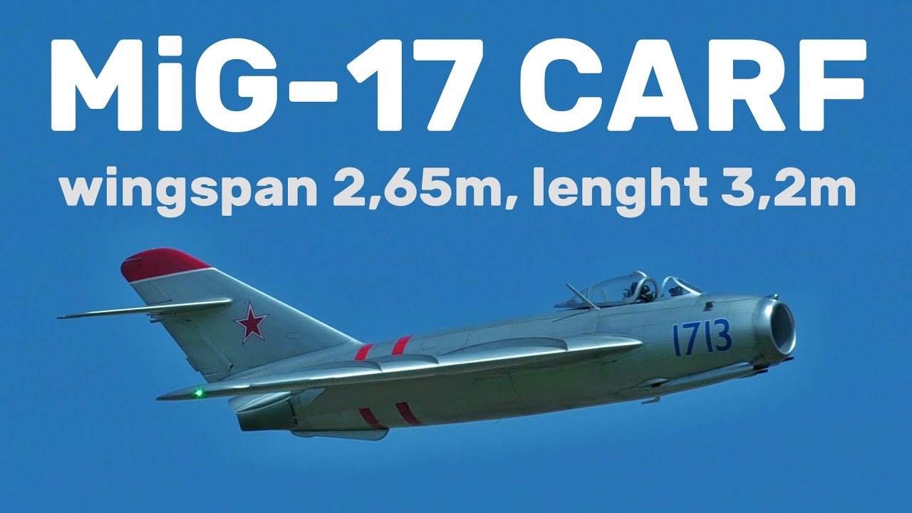 MiG-17 CARF | giant scale jet turbine RC model | 4K | JETS OVER CZECH 2024