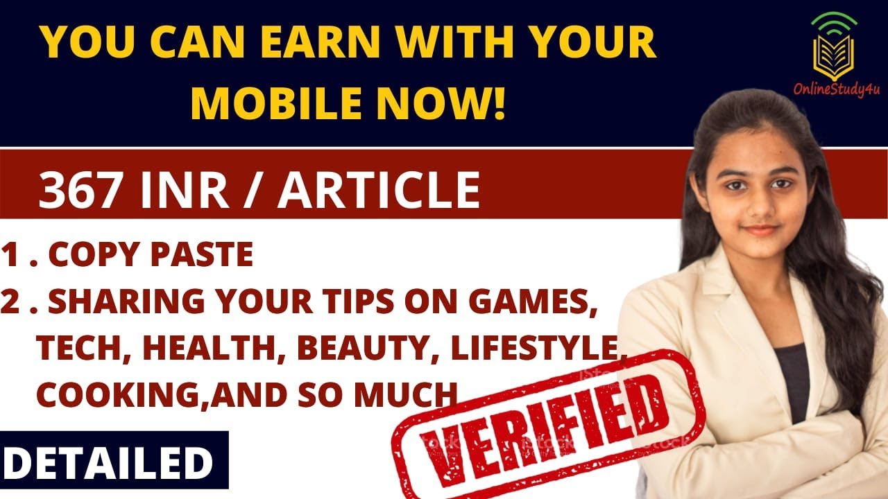 Work From Home Jobs 2021 |Just Copy Paste | Earn From Mobile | Online Jobs Part Time - Full Time