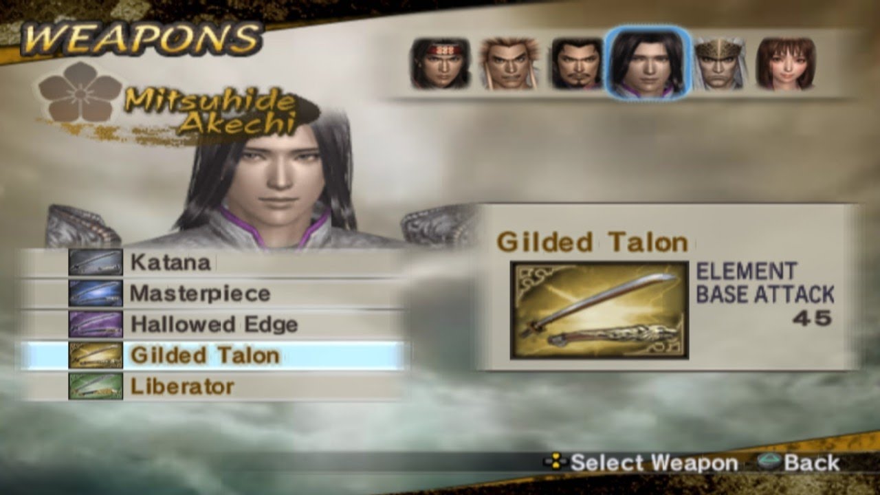 Samurai Warriors 2 Xtreme Legends | How to get Mitsuhide Akechi 4th Weapan (Gilded Talon). AetherSX2