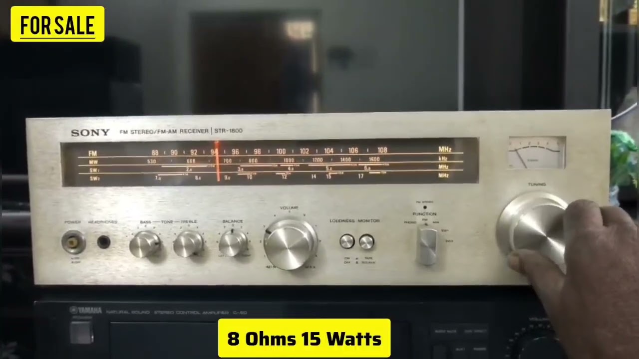 SONY VINTAGE  FM/AM TUNER WITH AMPLIFIER  STR 1800/For sale/Thendral Audio/Contact 9787707090