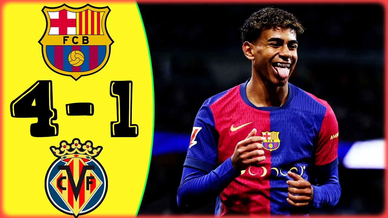 Yamal Hattrick: Barcelona vs Villarreal 4-1 🔥 Highlights and Goals | Laliga EA Sports 2026