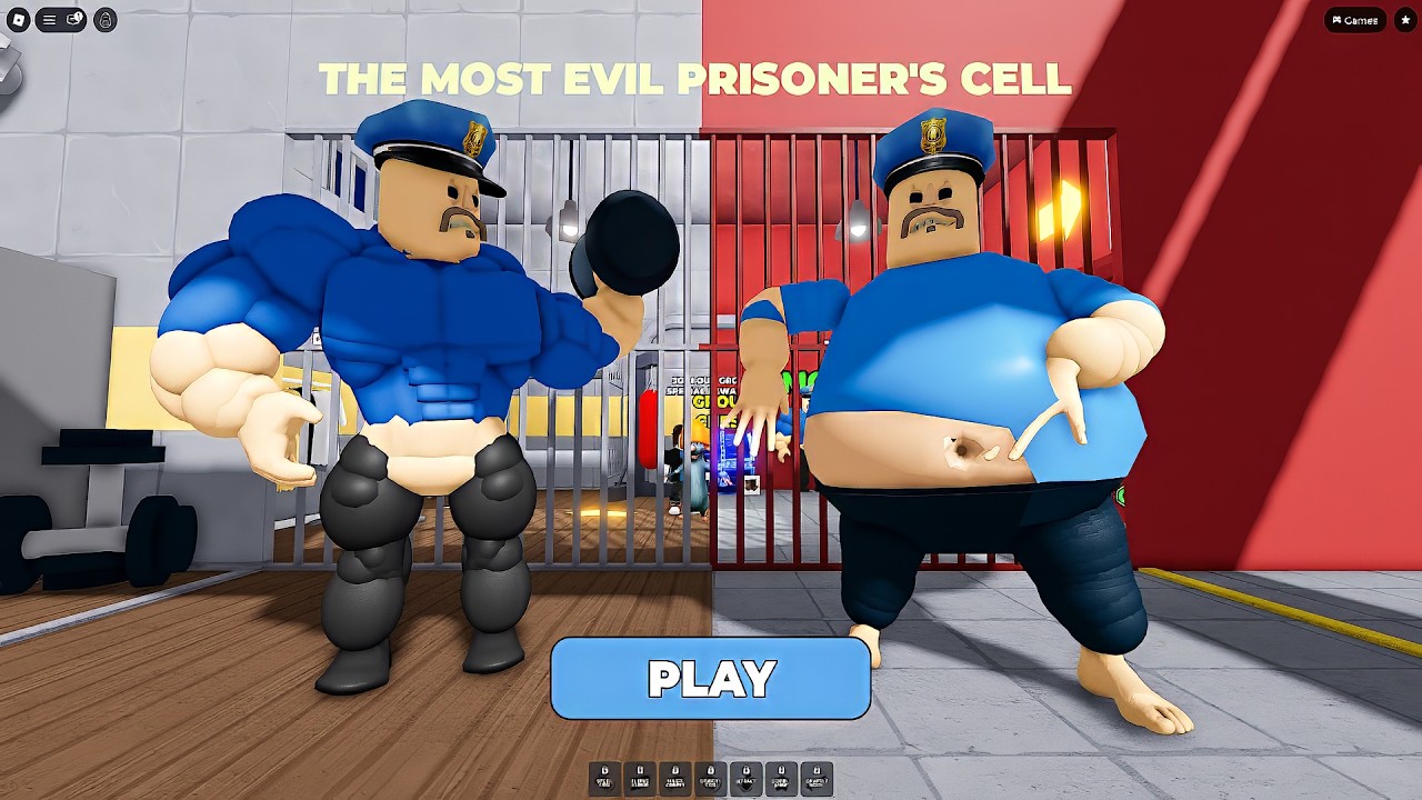 ¡GORDO VS. FUERTE EN CARRERA! (Obby) Todas las formas desbloqueadas! Obby: Juego de Roblox