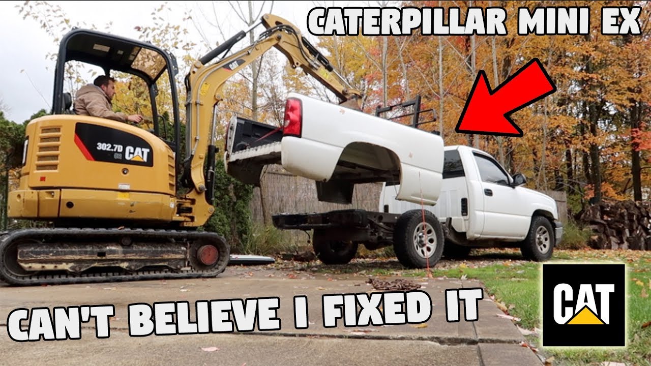 MY NEW CAT MINI EXCAVATOR 302.7D CR (and I fixed my truck)