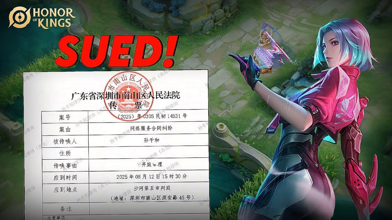 HONOR OF KINGS GOT SUED BY THIS PRO PLAYER