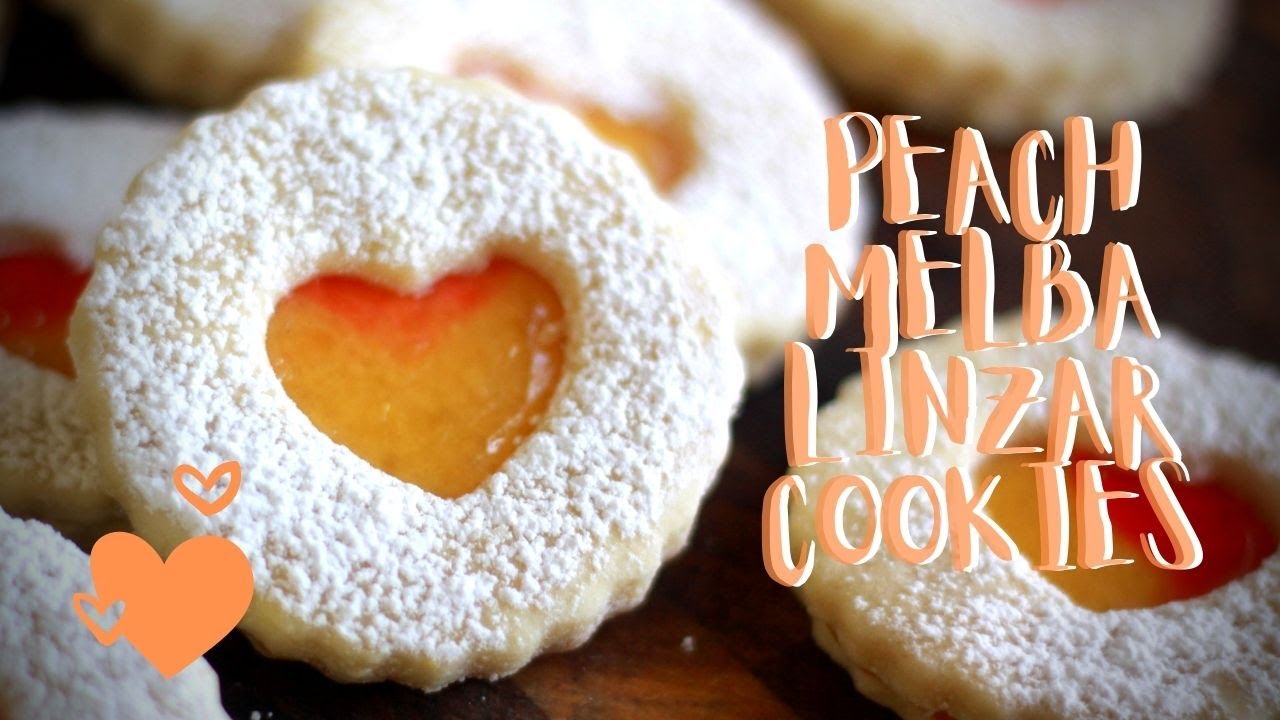 Recipes Using Gummy Candy | Peach Melba Linzer Cookies