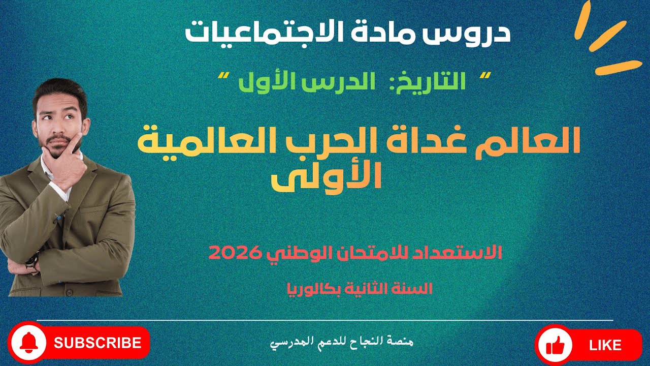 العالم غداة الحرب العالمية الأولى ( أسهل شرح ممكن ) / دروس الاجتماعيات السنة الثانية بكالوريا