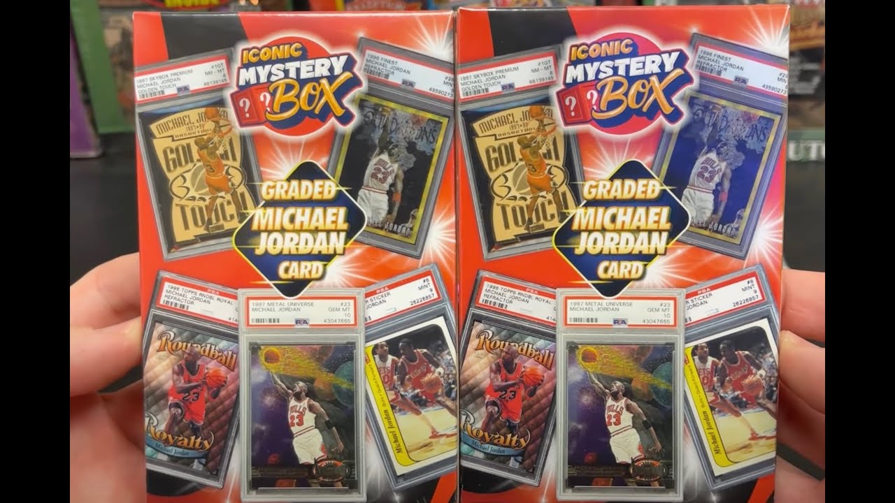 MICHAEL JORDAN PSA GRADED ICONIC MYSTERY BOXES + 90’s packs