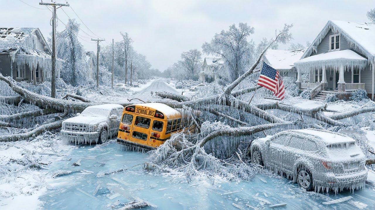 USA Frozen in Chaos! Mississippi & Tennessee Crippled by Historic Ice Storm