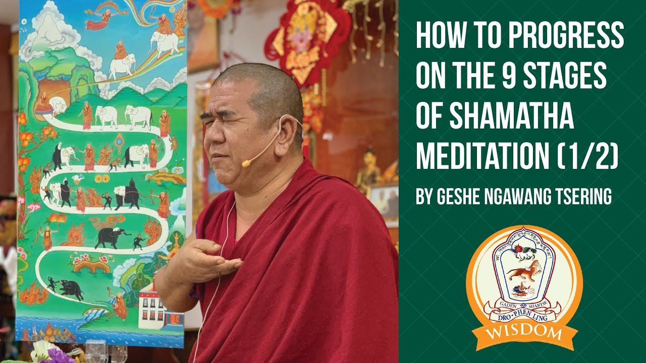 [1/3] Shamatha (Calm-Abiding) Meditation Painting Explanation by Geshe Ngawang Tsering
