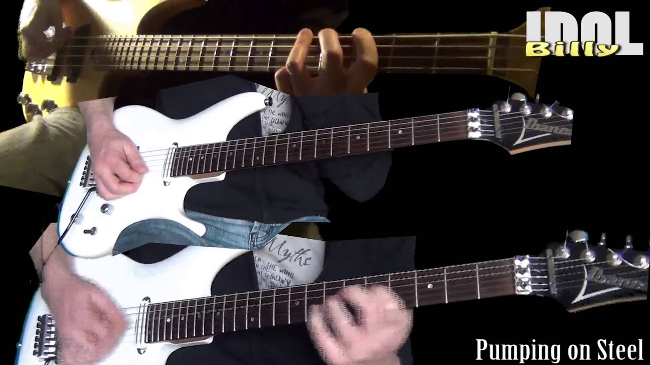 Billy Idol - Pumping on steel (Guitar & Bass cover)