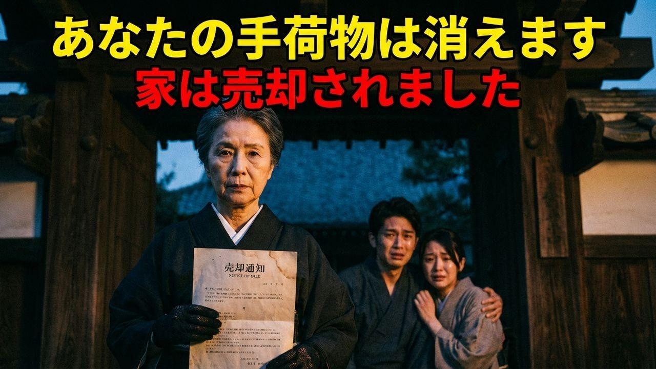 孫の入園式で「母さんはお荷物」と門前払い。尽くした家を即売却した結果