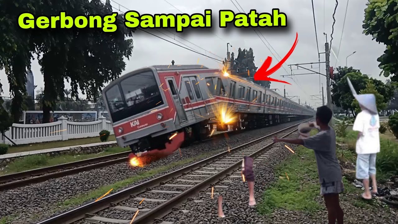 Tragedi KRL Nyungsep❗️Kereta Api Panjang | Kereta Api Indonesia