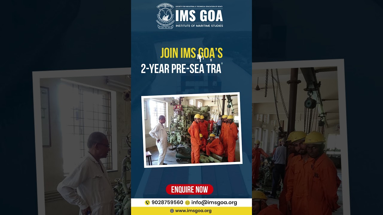 Diploma Holders, Your Marine Engineering Journey Starts Here! ⚓ | IMS GOA Pre-Sea Training