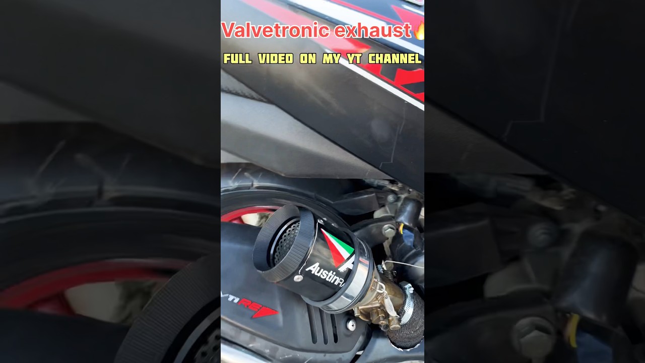 Valvetronic exhaust on Tvs Ntorq125🚀only one in india🇮🇳 