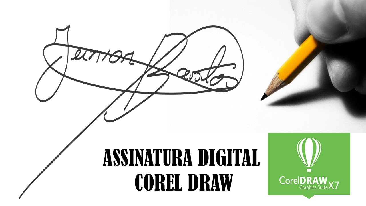 Como fazer assinatura digital  tutorial CorelDraw