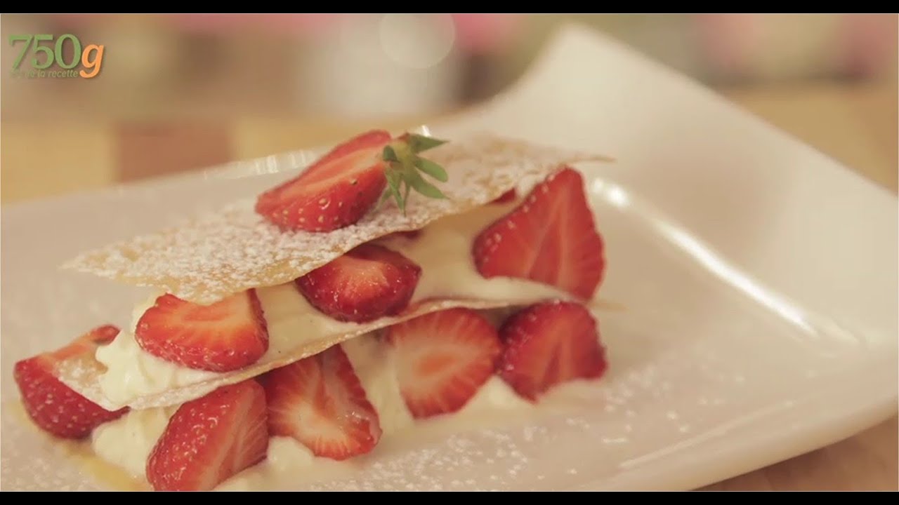 Recette de Mille-feuilles croustillant à la chantilly - 750g