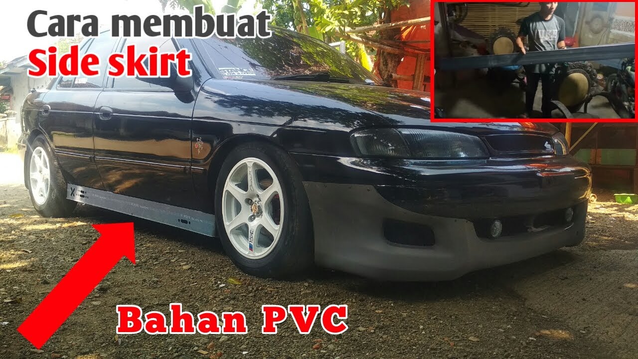 cara membuat side skirt bodykit samping