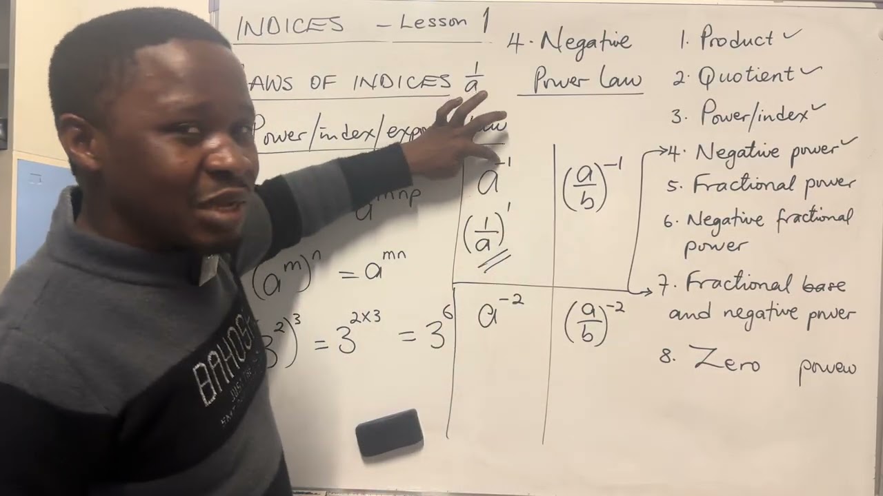 Indices : Lesson 1