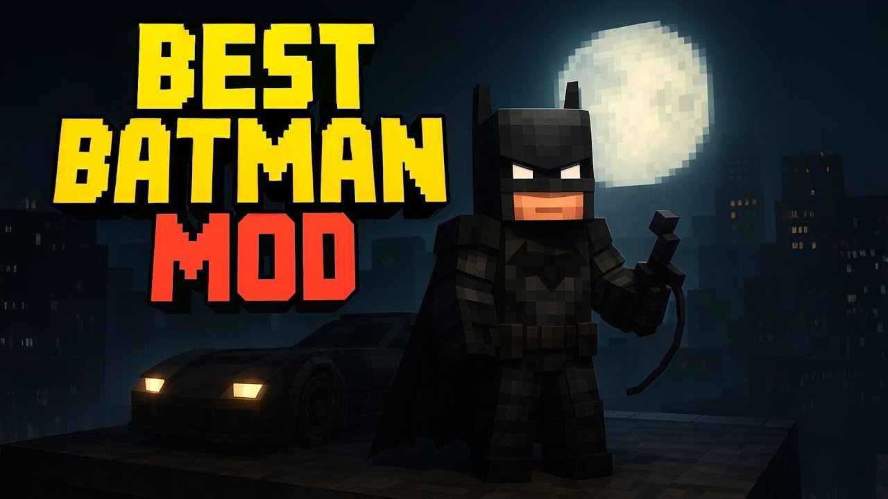 Minecraft Batman Mod Showcase – Suits, Gadgets & More!