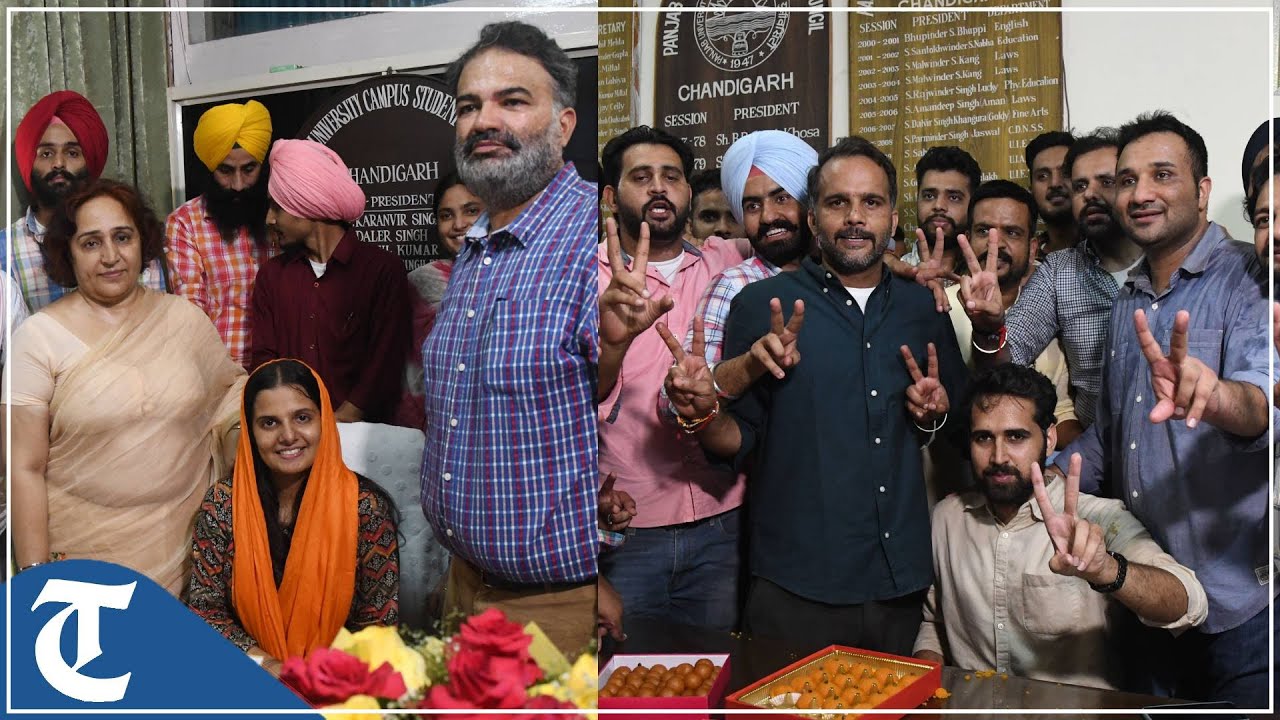 Chandigarh: Panjab University students’ council president Jatinder Singh, members takes charge