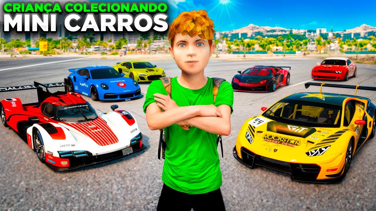CRIANÇA COLECIONANDO SUPER CARROS RAROS NO GTA 5!🏁💥