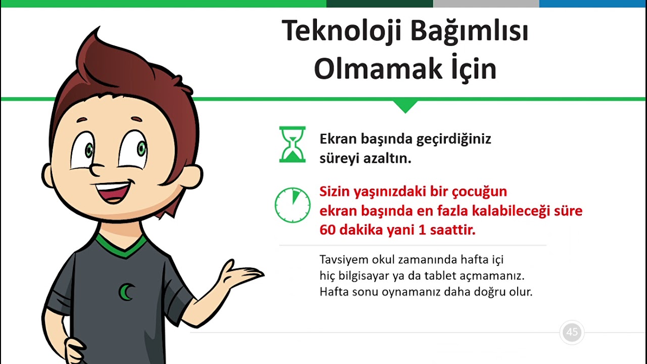 YEŞİLCAN'LA ZARARSIZ TEKNOLOJİ-BİLİNÇLİ TEKNOLOJİ KULLANIMI