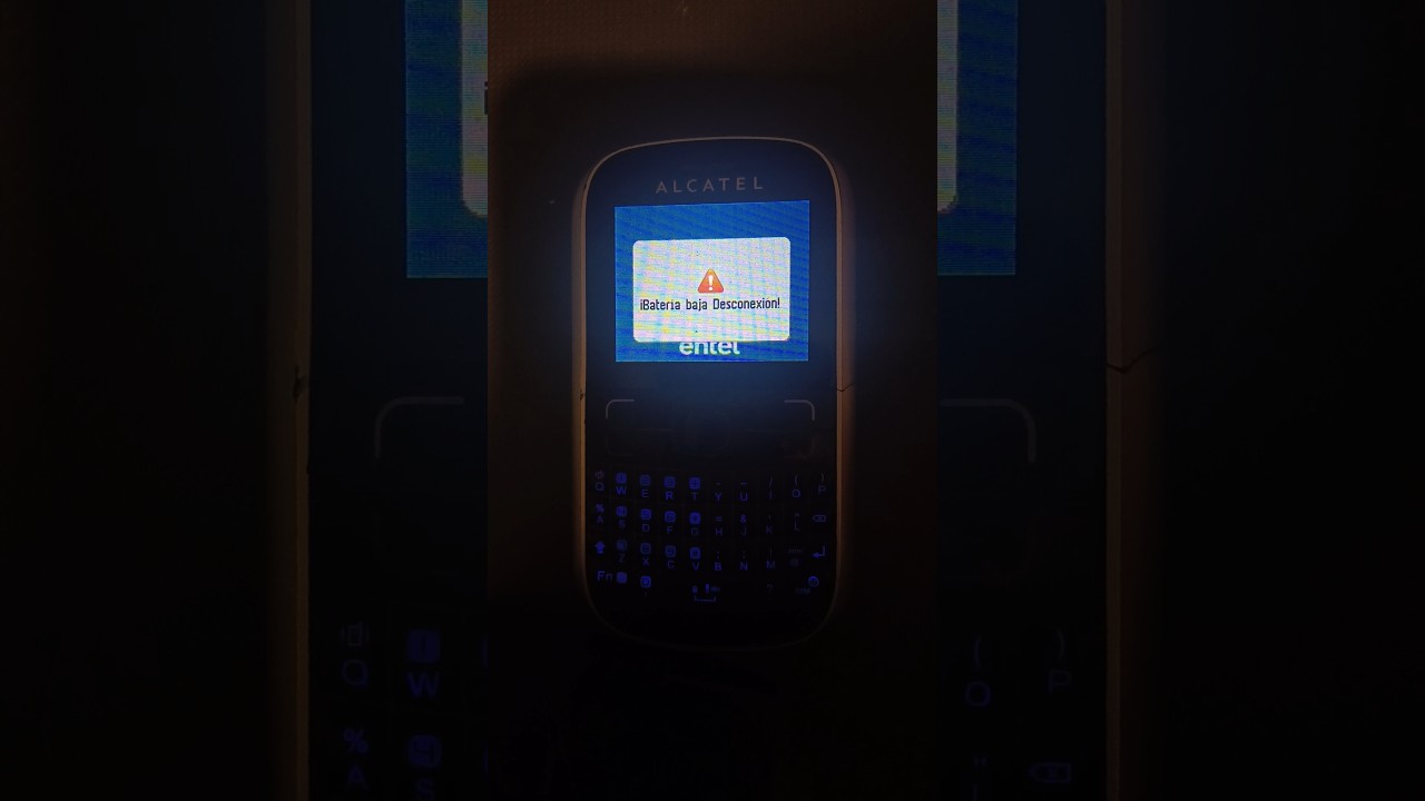 Alcatel OT-385JA - Battery Empty #oldphone #alcatel #lowbattery #shorts