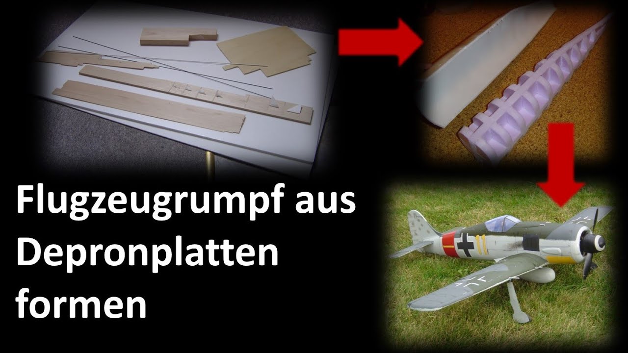 Einfache Anleitung zum Depron formen f&uuml;r RC Modellflugzeuge - Beispiel Focke-Wulf FW190