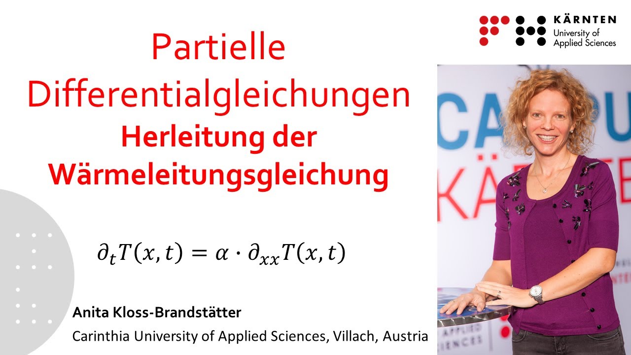 Partielle Differentialgleichungen: Herleitung der Wärmeleitungsgleichung verständlich erklärt!