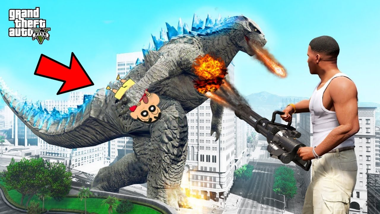 FRANKLIN AND SHINCHAN FOUND MECHAGODZILLA IN GTA 5 😱 || GTA 5 TAMIL || PART 2 || KILLADI GAMING