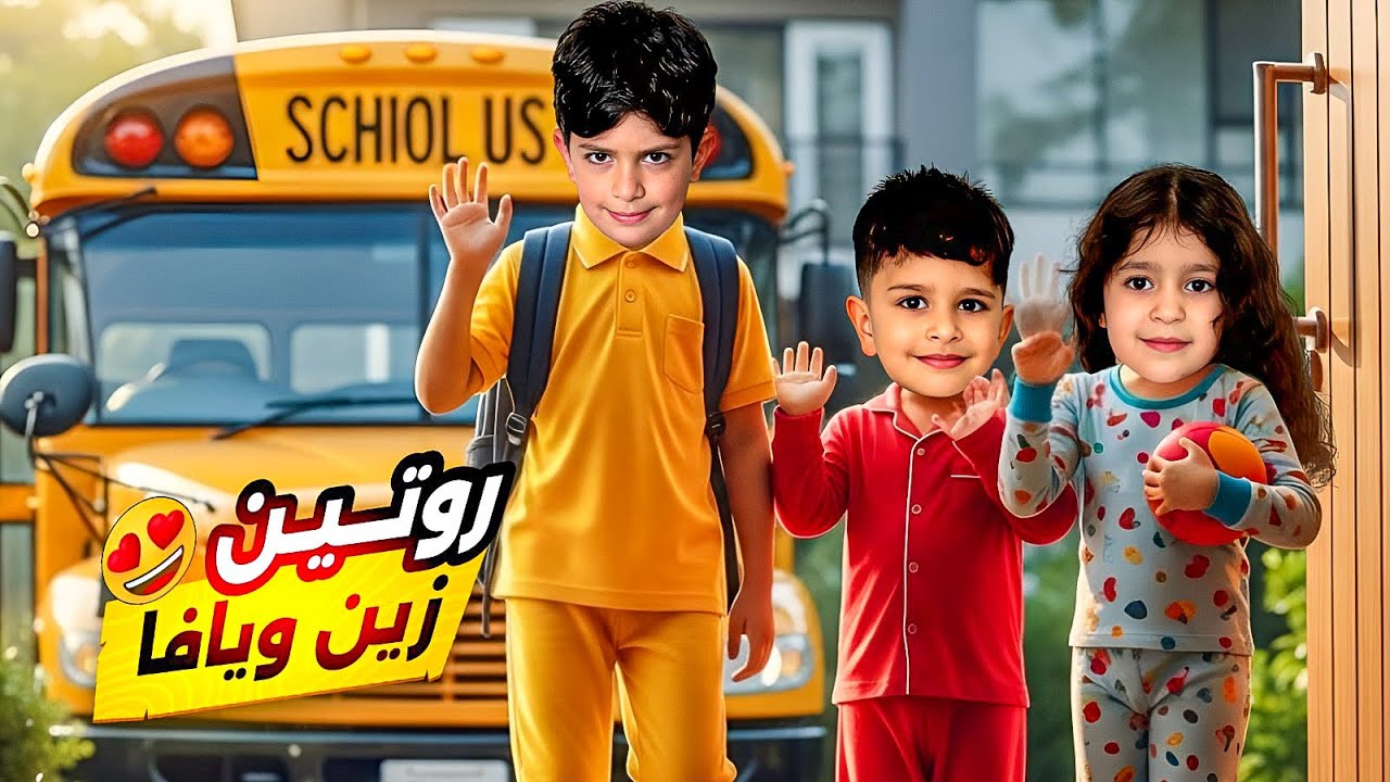 روتين زين مع يافا بعد مايروح احمد ع المدرسة ‼️😱😍