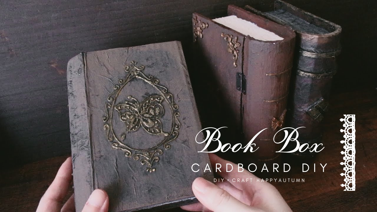 DIY How to make a book box decorated with butterflies | from Recycled Cardboard | craft ideas