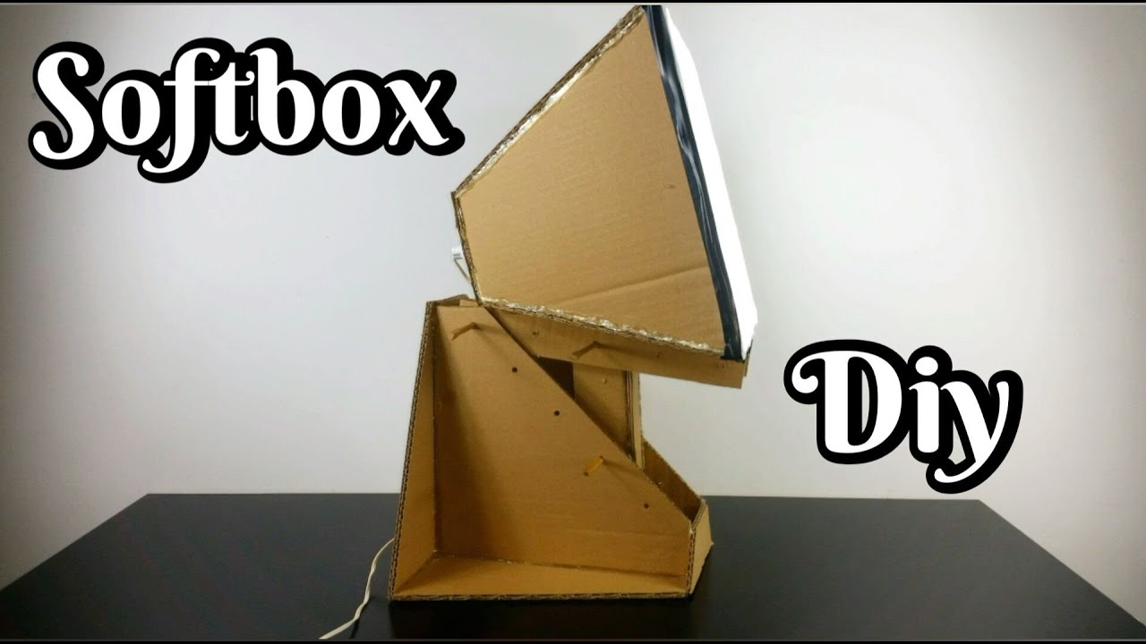 كيفية صنع إضاءة للتصوير إحترافية في البيت/DIY lighting softbox/Softbox light out of cardboard