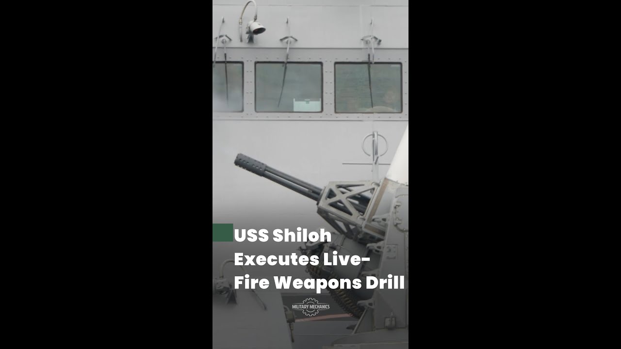 USS Shiloh Executes Live-Fire Weapons Drill