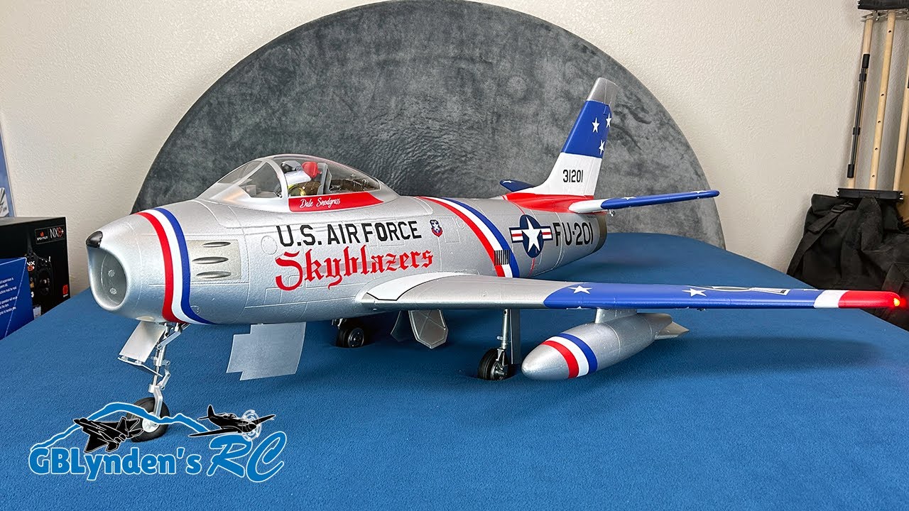 Только распаковка | FMS F-86 Sabre 80mm EDF Jet | Первый взгляд и полное описание
