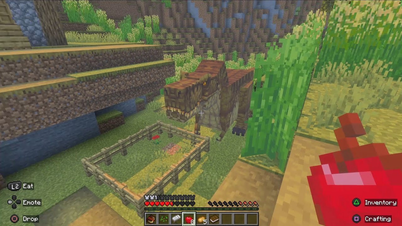 BEING BOMBARDED BY DINOSAURS!!!! AND TAMING A PTERODACTYL!!! PART 1