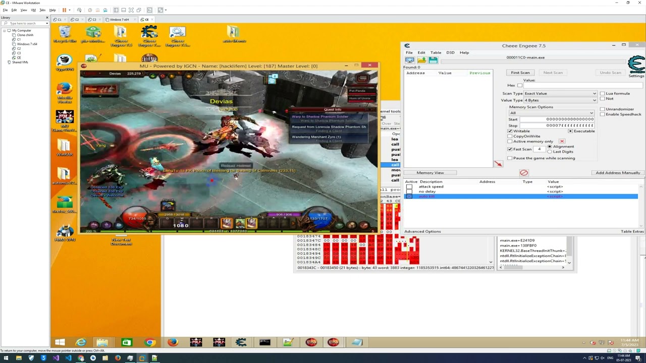 Tutorial Cheat Engine - Hack Auto Kill Mu Online - Lifemu.com - SS18