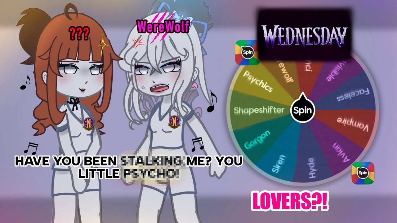 Making a Gacha Couple OC [NEVERMORE STUDENTS EDITION]💀📚|| (Spin The Wheel)
