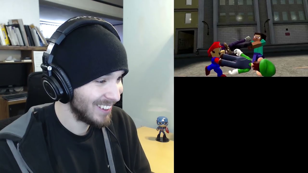 WHO WILL WIN? - Reacting to SMG4: Mario VS Steve (Charmx Reupload)