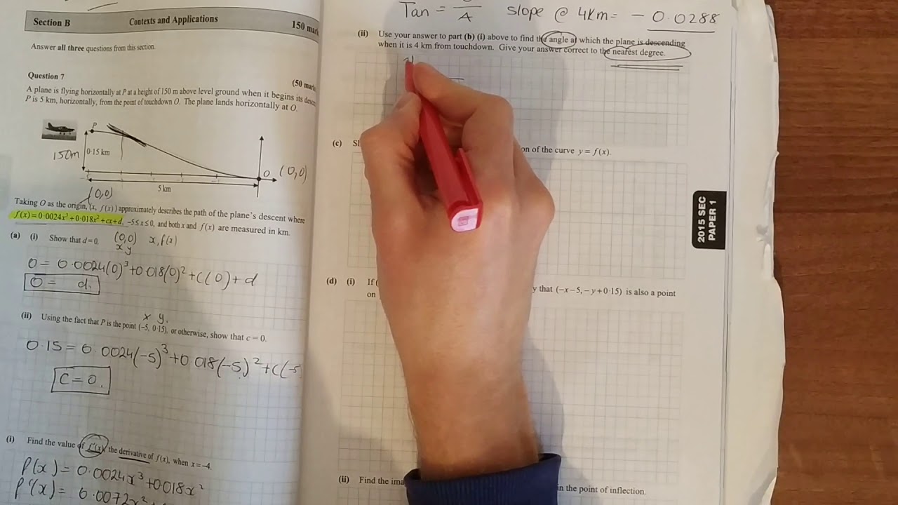 LC HL Maths 2015 Paper 1 q7