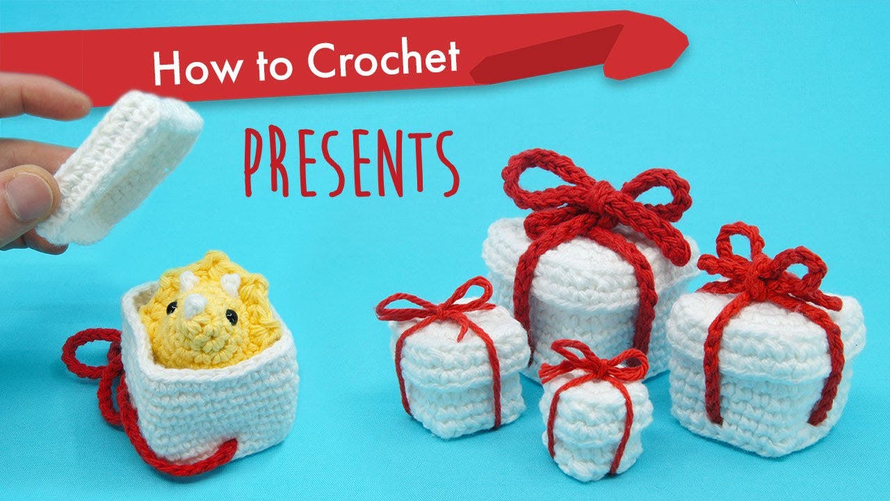 How to Crochet Christmas Present Gift Boxes || Amigurumi Pattern Tutorial