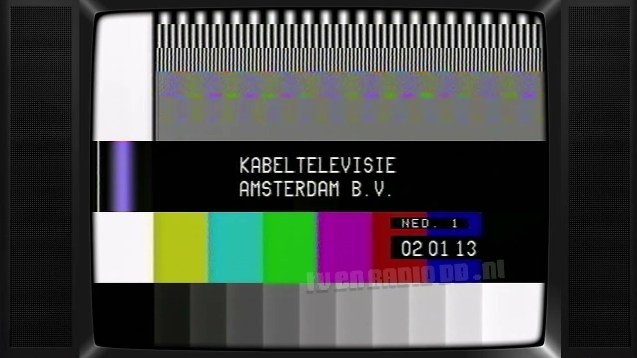 TV & Radio: Kabeltelevisie Amsterdam Testbeeld, ANP 02:00uur Nieuws &  Radio Olympia frgm (19881001)